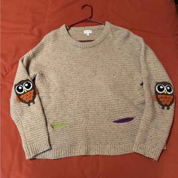 Plastic Island Owl Wool Sweater - Picture 1 of 4